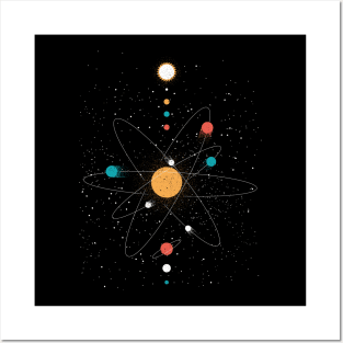 Atom Universe Minimalist by Tobe Fonseca Posters and Art